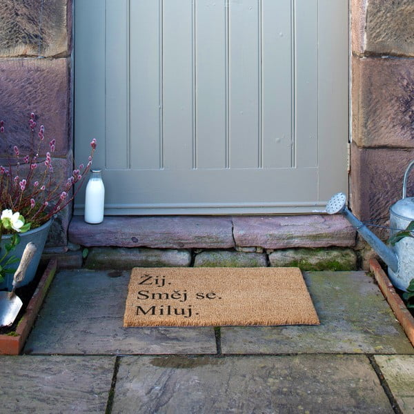 Kokosšķiedras kājslauķis 40x60 cm Žij a Miluj – Artsy Doormats-image-4