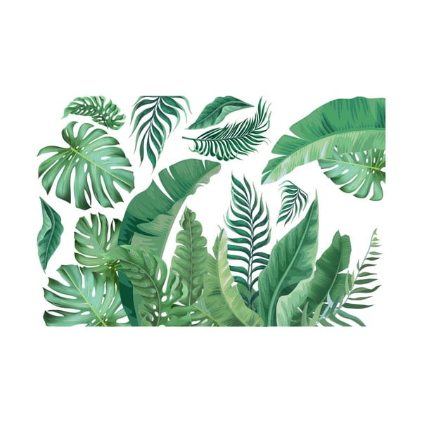 Sienas uzlīme 60x90 cm Tropical Leaves – Ambiance-image-2