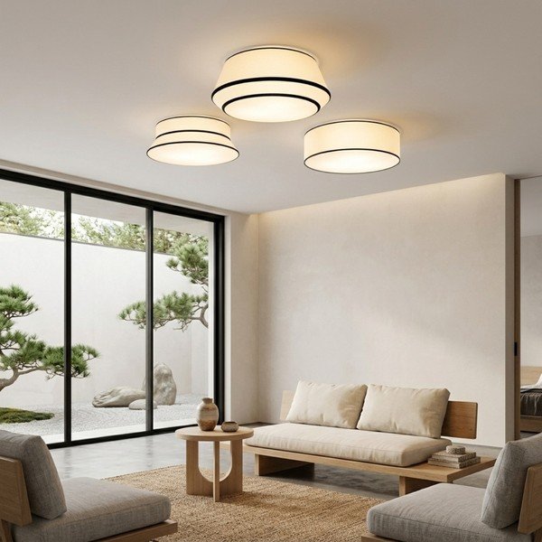 Balta papīra griestu lampa ø 50 cm TOP – Thoro-image-4
