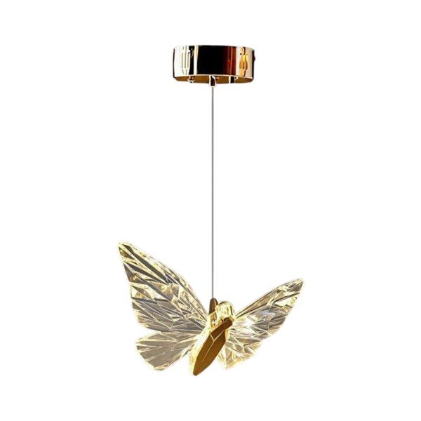 Zelta krāsas metāla LED piekaramā lampa ar akrila stikla abažūru ø 20 cm Myrna – Opviq lights