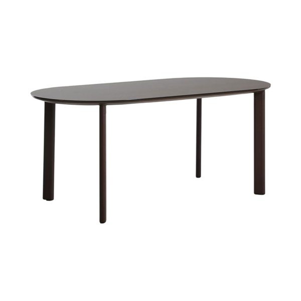 Dārza ēdamgalds ar stikla galda virsmu 90x180 cm Erice – Kave Home