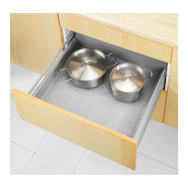 Pelēks pretslīdes paklājs Wenko Anti Slip Mat 500, 150 x 50 cm-image-1