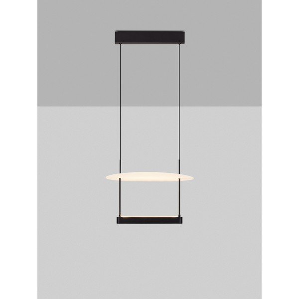 Balta/matēti melna alumīnija LED piekaramā lampa ar regulējamu spilgtumu ø 40 cm Diona – Nova Luce-image-3