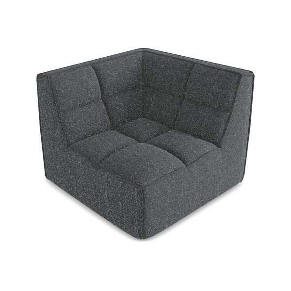 Tumši pelēka modulārā dīvāna daļa Kalai – Makamii-image-2