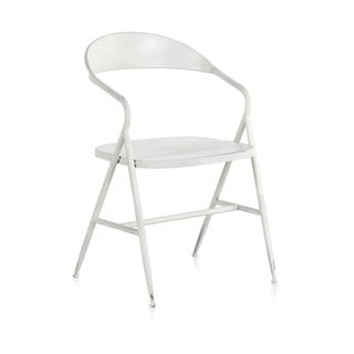 Balts metāla krēsls Geese Industrial Style Puro