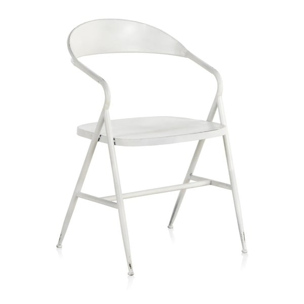 Balts metāla krēsls Geese Industrial Style Puro