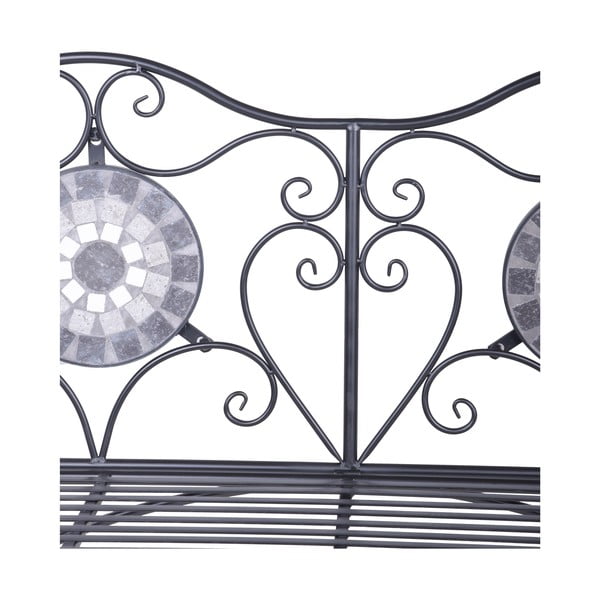 Melns metāla dārza sols Jalua – Garden Pleasure-image-2