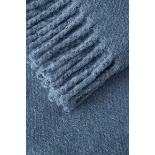 Zils pleds ar kokvilnu Euromant Basics, 140 x 160 cm-image-2