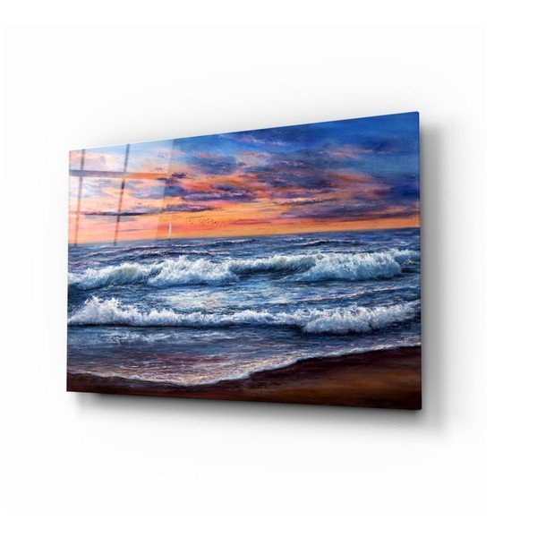 Stikla glezna Insigne Waves, 72 x 46 cm