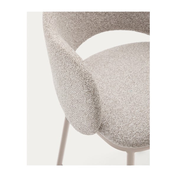 Ziloņkaula krāsas bāra krēsls (sēdekļa augstums 65 cm) Maina – Kave Home-image-3