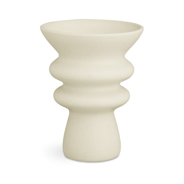 Krēmīgi balta keramikas vāze Kähler Design Kontur, augstums 20 cm