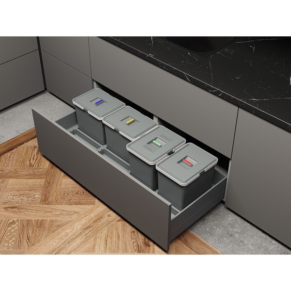 Plastmasas atkritumu tvertne šķirotiem atkritumiem/iebūvēta 15 + 15 l Metropolis – Elletipi-image-1