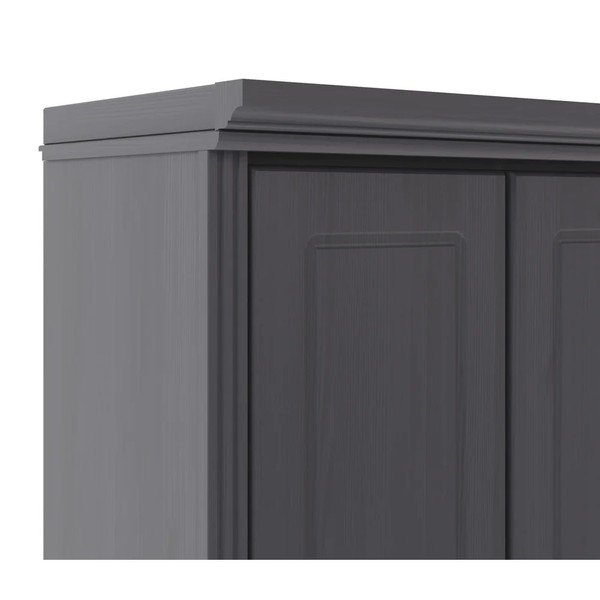 Pelēks priedes masīvkoka skapītis 74x118x35 cm Anita – Støraa-image-3
