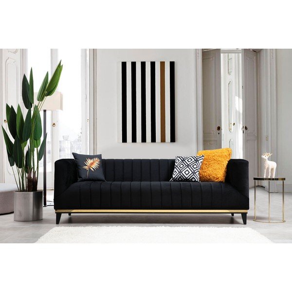 Melns dīvāns 222 cm Bellino – Artie-image-2