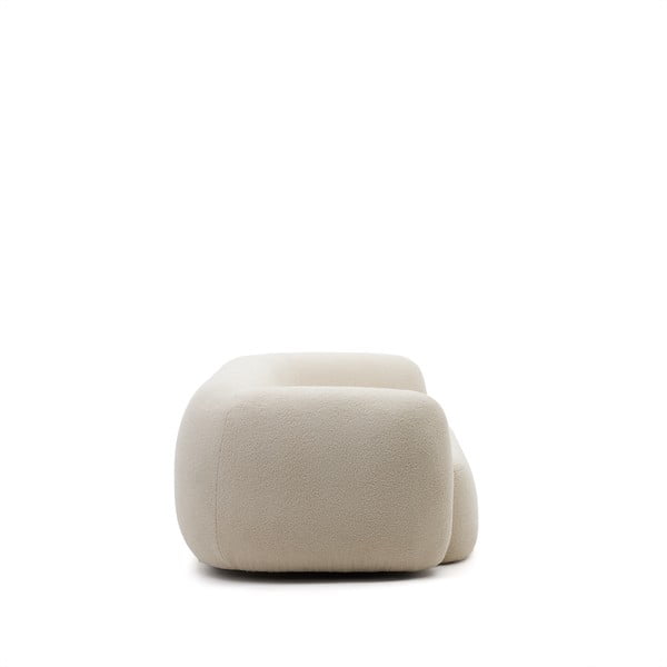 Krēmkrāsas dīvāns no buklē auduma 246 cm Martina – Kave Home-image-3