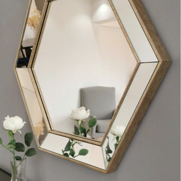 Sienas spogulis ar zelta dekoru Neostill Hall-image-2