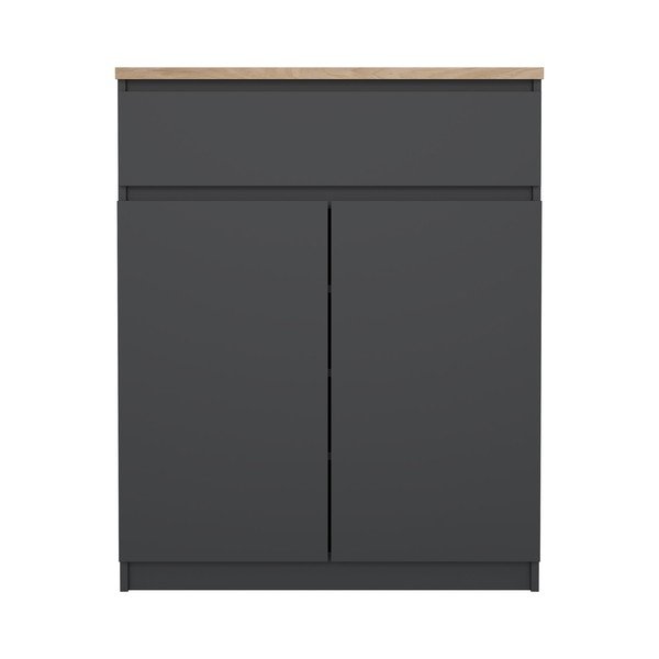 Tumši pelēka kumode 80x100x40 cm Naia – Tvilum-image-3