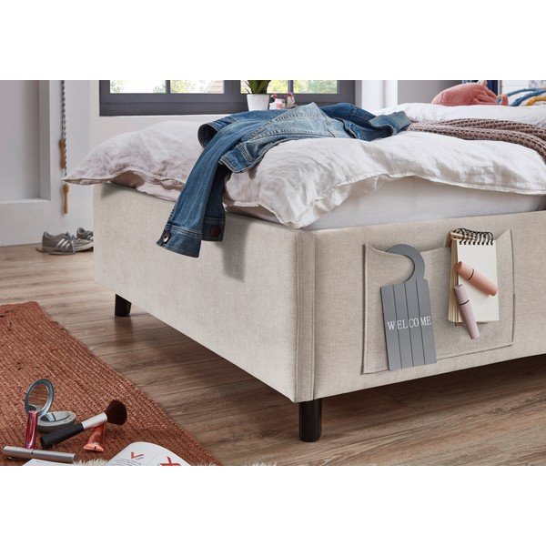 Bēša bērnu gulta bez režģa 120x200 cm Cosy – Meise Möbel-image-2