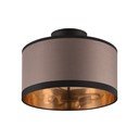 Melna/brūna griestu lampa ø 30 cm Davos – Reality