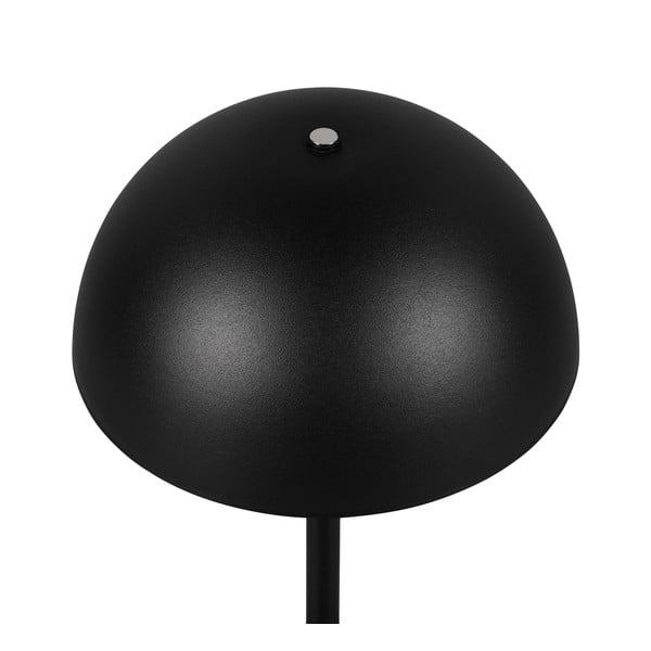 Matēti melna LED galda lampa ar metāla abažūru (augstums 21 cm) Munoz – Trio-image-3