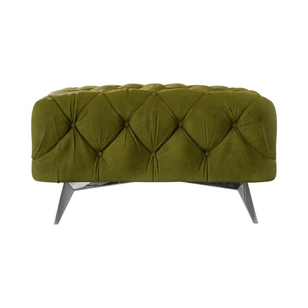 Zaļš samta kāju soliņš Chelsea – Ropez-image-2