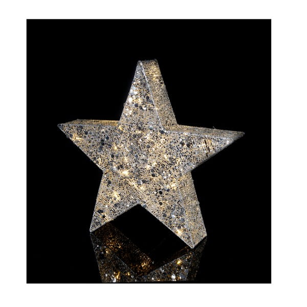 LED dekori Best Season Golden Star, augstums 70 cm