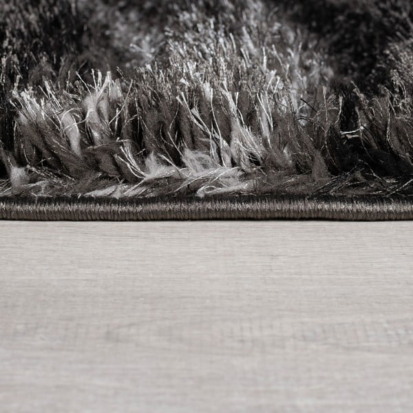 Melns/pelēks ar rokām darināts paklājs no pārstrādātas šķiedras 160x230 cm Velvet – Flair Rugs-image-4
