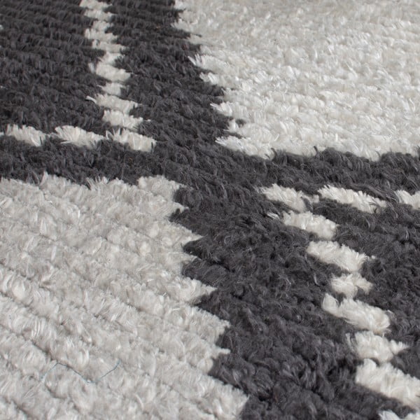 Pelēks paklājs 230x160 cm Domino Zaid Berber – Flair Rugs-image-4
