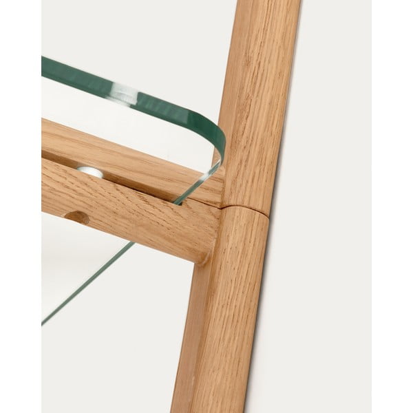 Dabīga toņa stikla modulārā plauktu sistēma 110x28x30,5 cm Sitra – Kave Home-image-4