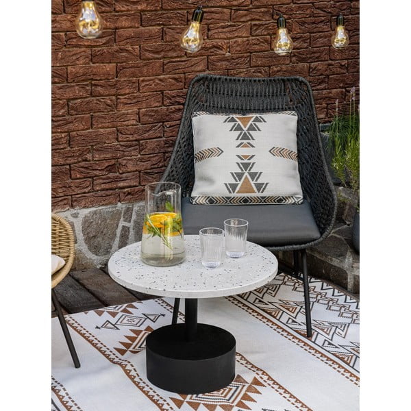 Bēšs un brūns divpusējs āra paklājs no pārstrādātas plastmasas Green Decore Afra, 120 x 180 cm-image-4