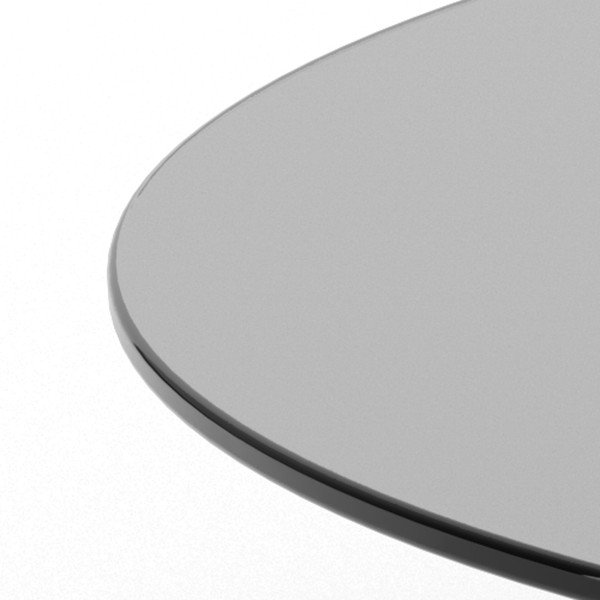 Pelēks stikla apaļš žurnālgaldiņš ø 80 cm Samos – Actona-image-4