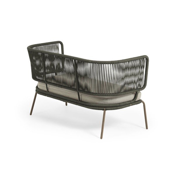 Zaļš dārza dīvāns ar tērauda konstrukciju Kave Home Nadin-image-3