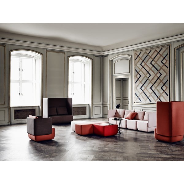 Antracīta pelēks dīvāns ar zemu atzveltni Softline Opera Low-image-3