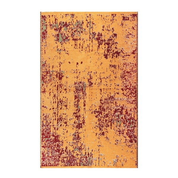 Abpusējs oranžs un vīna paklājs Vitaus Dinah, 77 x 200 cm