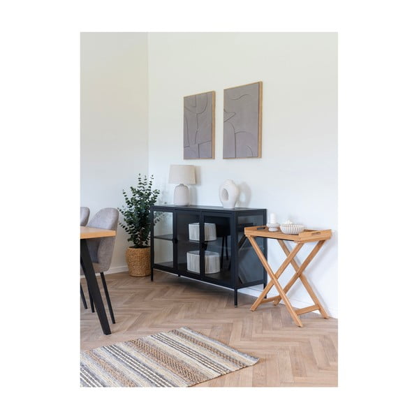 Krēmkrāsas galda lampa ar auduma abažūru (augstums 47 cm) Croft – House Nordic-image-3