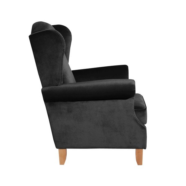 Melns samta krēsls Max Winzer Verita Velvet-image-1