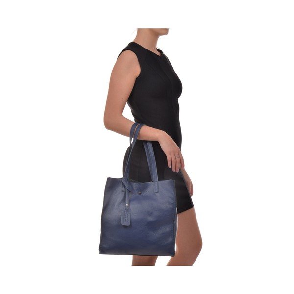 Zilas ādas Isabella Rhea Tote Bag-image-4