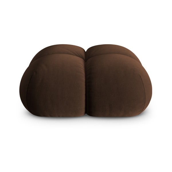 Tumši brūns samta kāju soliņš Loretto – Cosmopolitan Design