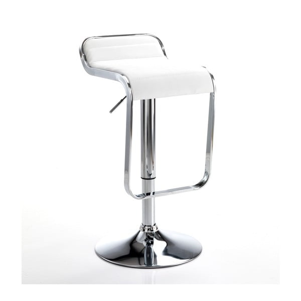 Balts/sudraba krāsas bāra krēsls 67 cm Snappy – Tomasucci