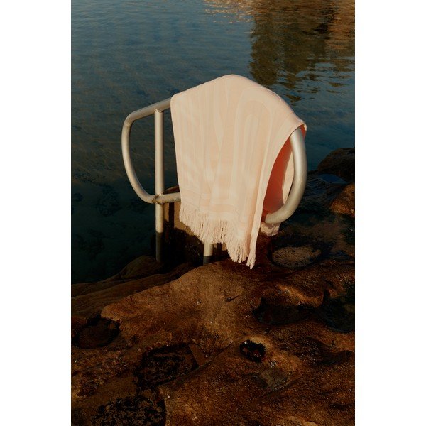 Rozā kokvilnas pludmales dvielis Sunnylife Luxe, 160 x 90 cm-image-2