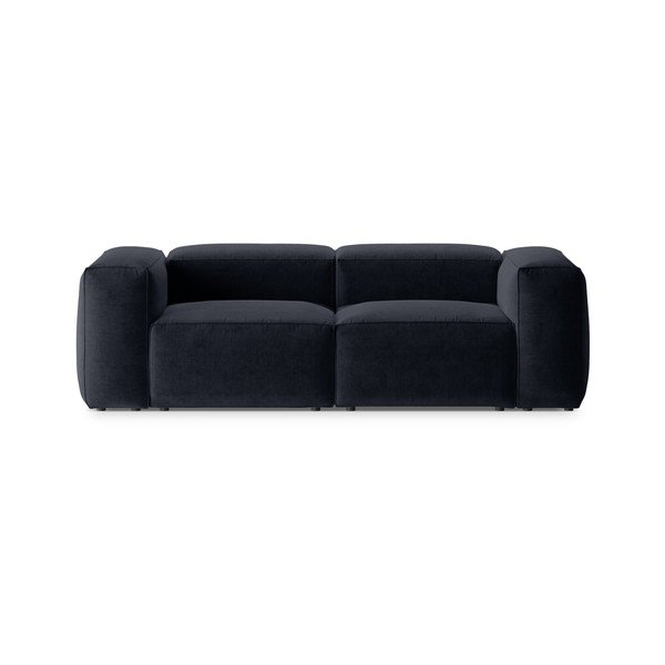 Tumši zils dīvāns 224 cm Bergamo – Cosmopolitan Design
