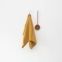 Lina trauku dvielis 65x65 cm Amber Bronze Stripes – Linen Tales