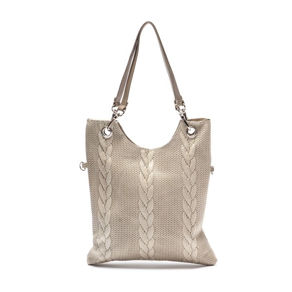 Smilškrāsas ādas rokassomiņa Mangotti 877-image-1