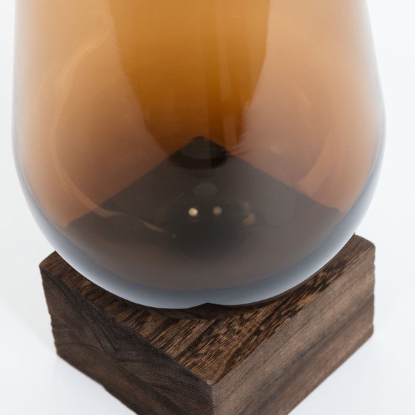Brūna stikla vāze La Forma Salong, 30 cm dziļumā-image-1
