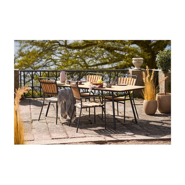 Zils pleds no pārstrādātas kokvilnas 130x180 cm Izmir – House Nordic-image-2