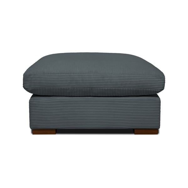 Pelēks velveta pufs Comfy – Scandic