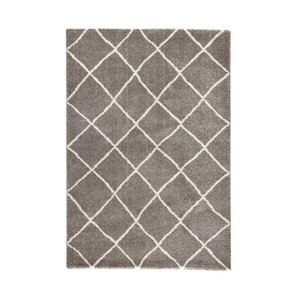 Brūns paklājs Mint Rugs Grid, 200 x 290 cm