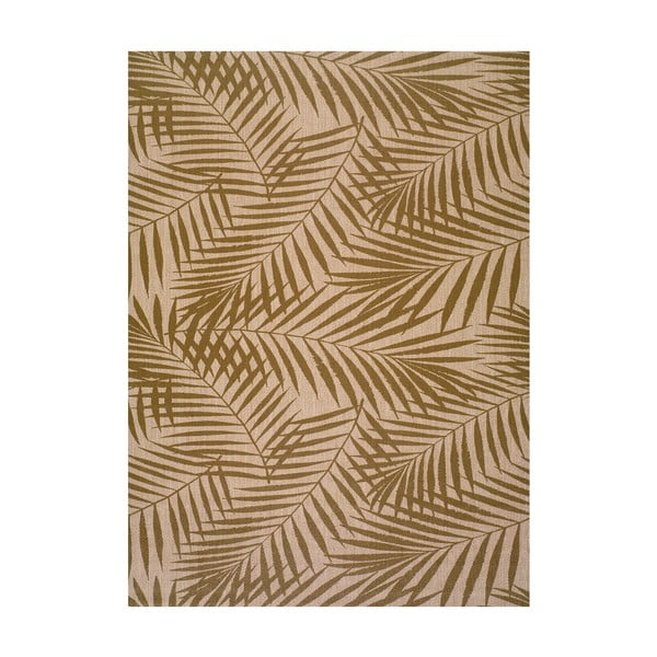 Brūni bēšs āra paklājs Universal Palm, 60 x 110 cm