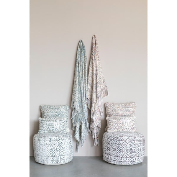 Krāsains spilvens White Label Liv Blue, 30 x 50 cm-image-2