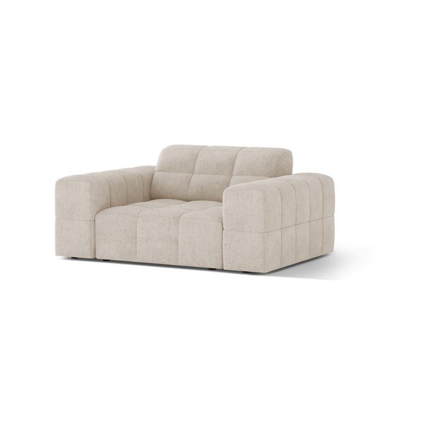 Krēmkrāsas atpūtas krēsls no šenila auduma Chicago – Cosmopolitan Design-image-1